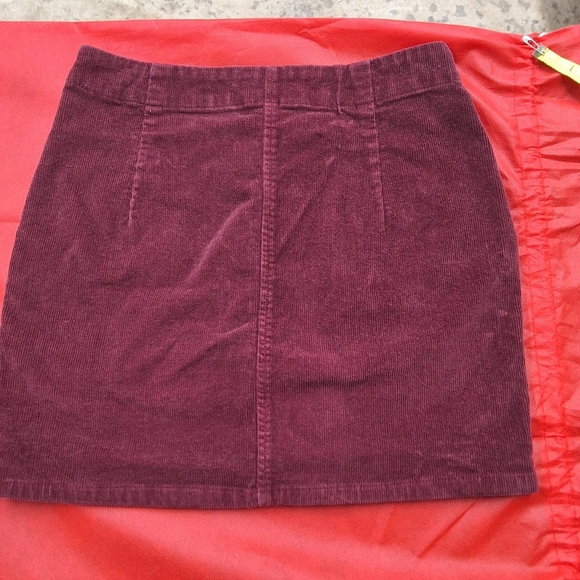 Wild Fable Burgundy Corduroy Skirt - Picture 6 of 12